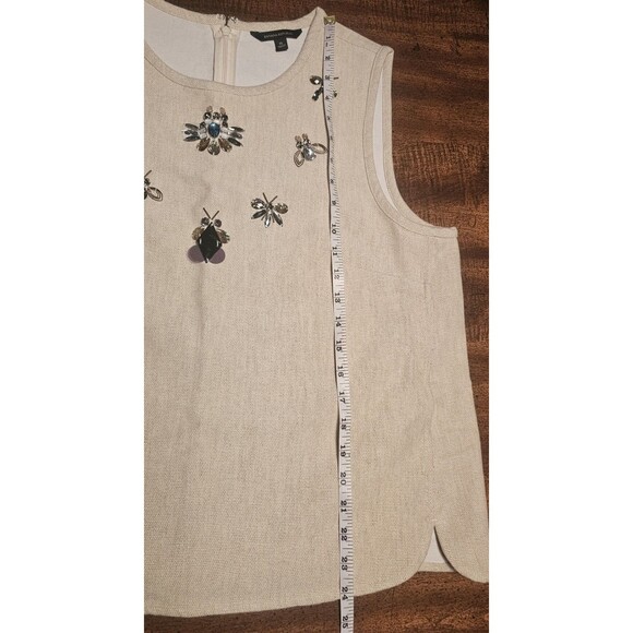Banana Republic Jewel Embellished Cotton Linen Tank New Size XL Sold Out - Picture 16 of 16